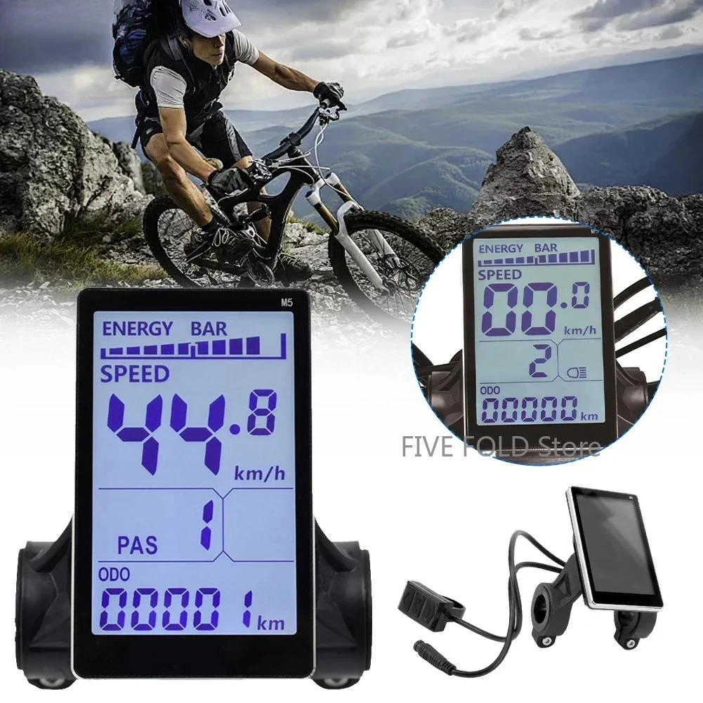 AliExpress M5 Electric Bike LCD Display Screen 5-pin E-Bike Speedometer Screen Control Panel Electric Scooter Bicycle Ebike Accessories