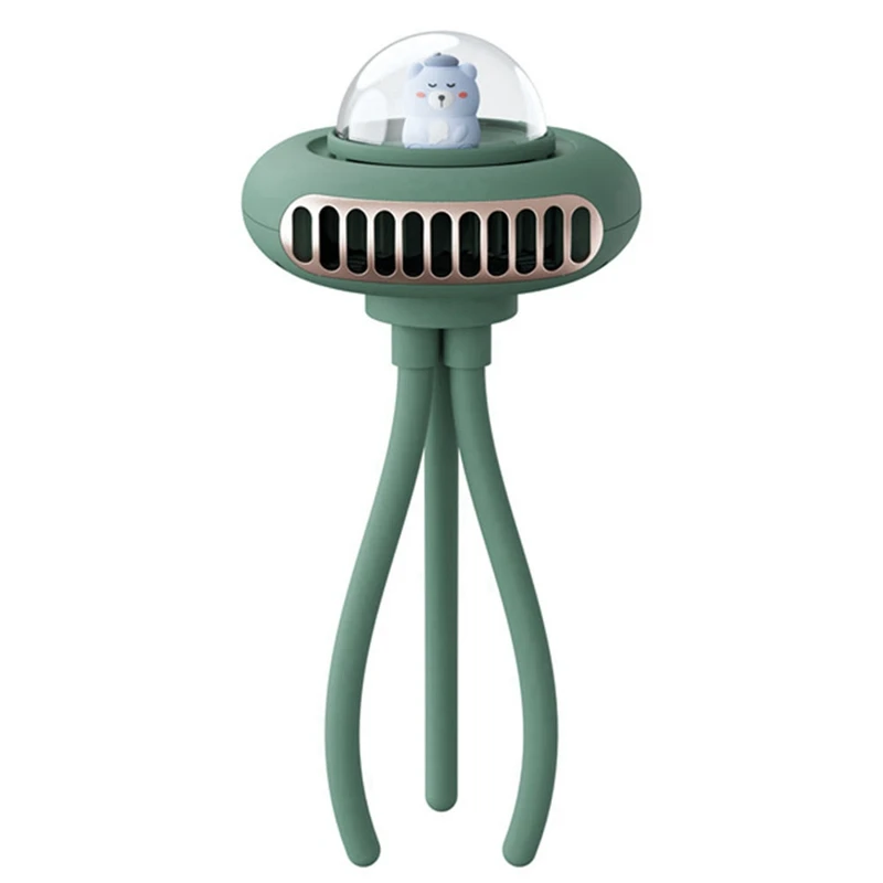 TKOH-Ventilatore per passeggino Ventilatore portatile flessibile con clip per treppiede Ventilatore personale portatile a 4 velocità per tapis roulant per bici da culla per auto