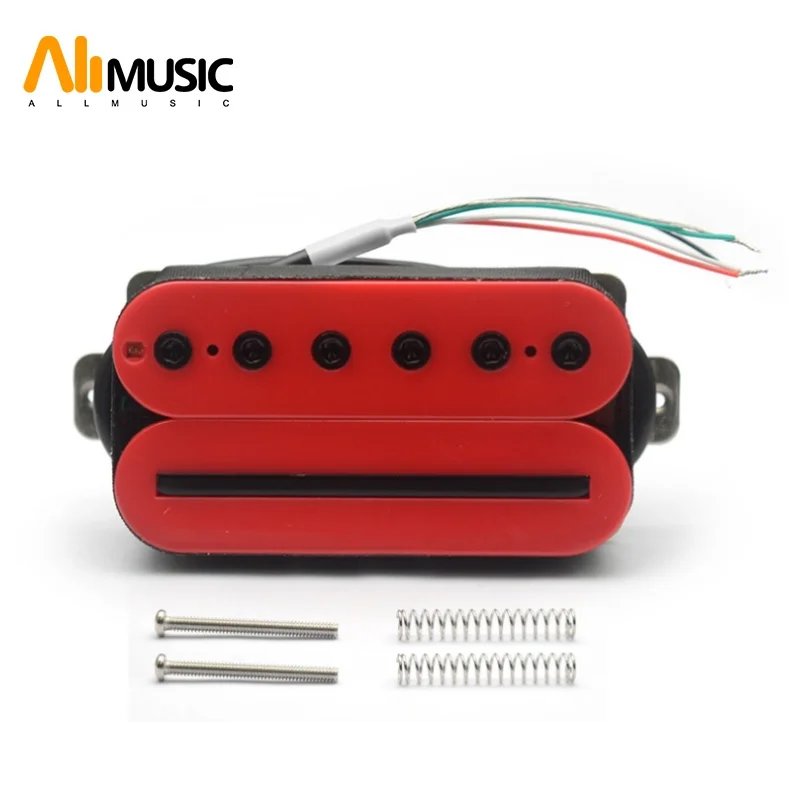 Alnico 2 Electric Guitar Humbucker Blade/Hex Screw Adjusting Dual Coil Pickup with 4 Conduct Cable/Coil Splitting