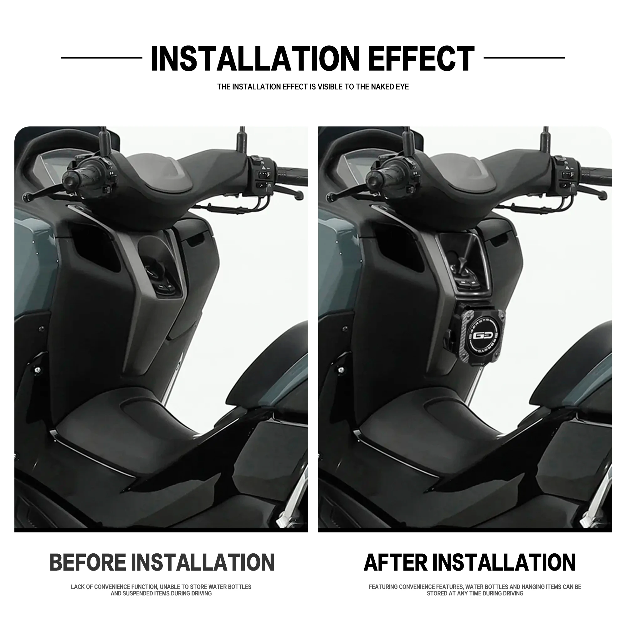 For Yamaha NMAX 155 NMAX155 2025 Motorcycle NMAX155 New Aluminum Folding Cup Holder Beverage Water Drink Cup Holder With Hook