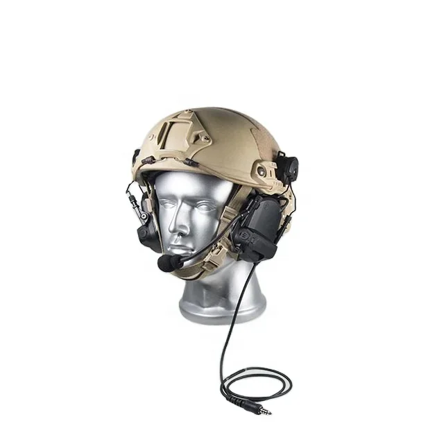 COMTAC XPI Tactical Headset Helmet Track Bracket Version Noise Reduction Pickup Hearing Protection Headset