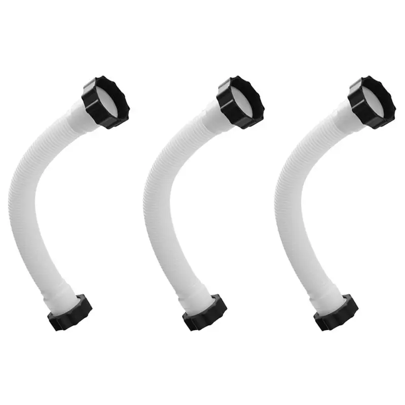 XSXS-Salt Water Pump Hose Set 3PCS 11535 15.8In For Pool Pump- For Pool Sand Filter& Saltwater System Accessories