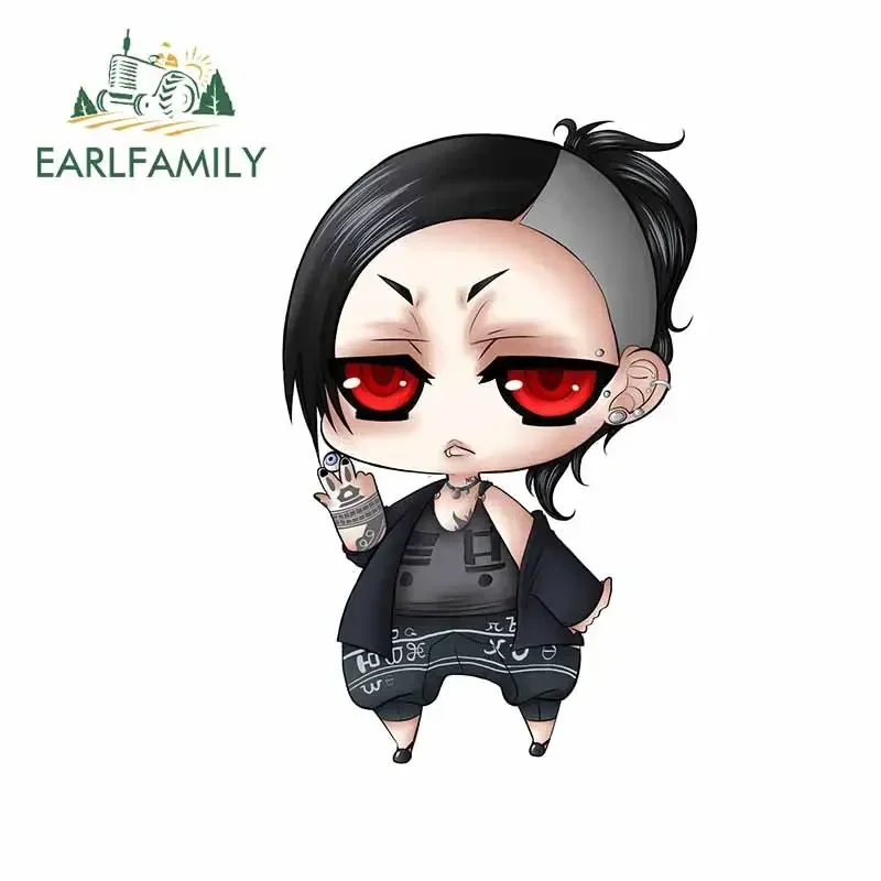 

EARLFAMILY 13 см x 8,4 см для Chibi, аниме, индивидуальные автомобильные наклейки, водонепроницаемая наклейка, устойчивая к царапинам, украшение на бампер для JDM SUV RV