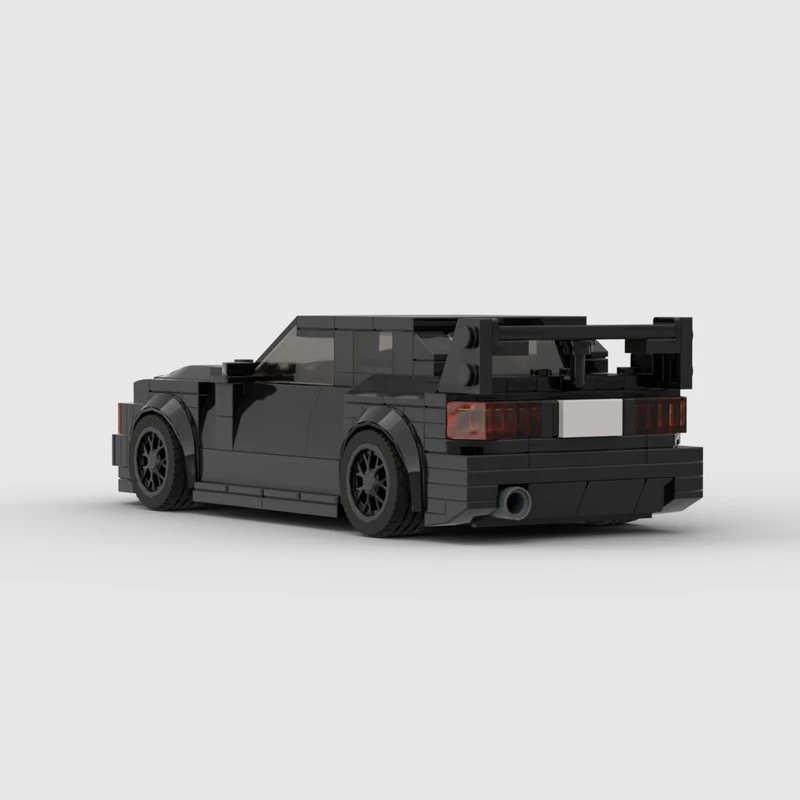 Creative Moc Small Particle Building Blocks EVO3 Racing Trailer Diy Assembled Model Desktop Ornaments Children's Toys gift