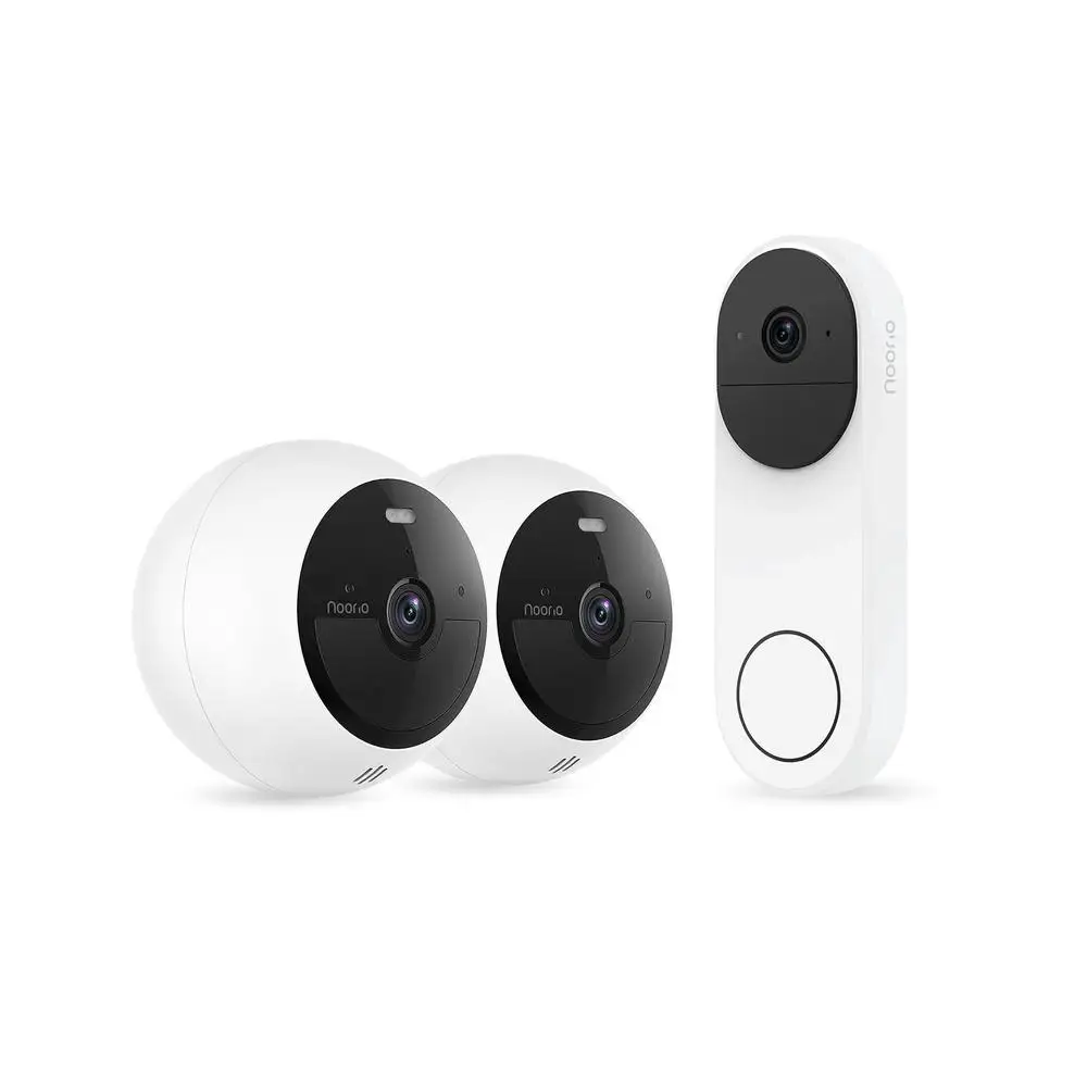 Home Security System Motion Sensor Camera Kit Video Doorbell D110 x1 Camera B200 x2 Package Detection Dual Detection No Hidden