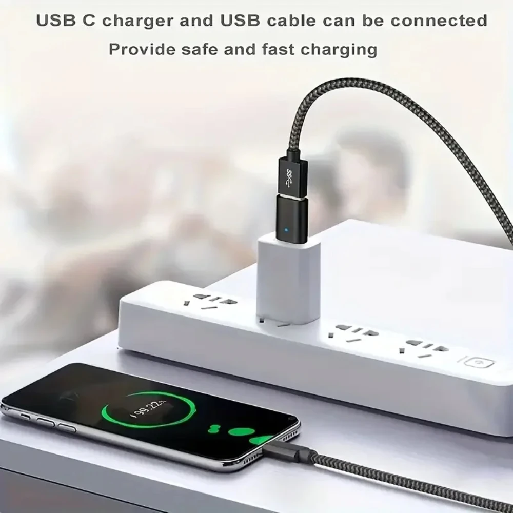 NNBILI USB C To USB Adapter, USB C Male To USB 3.0 Female Adapter OTG Converter Compatible With MacBook Pro And More Typ