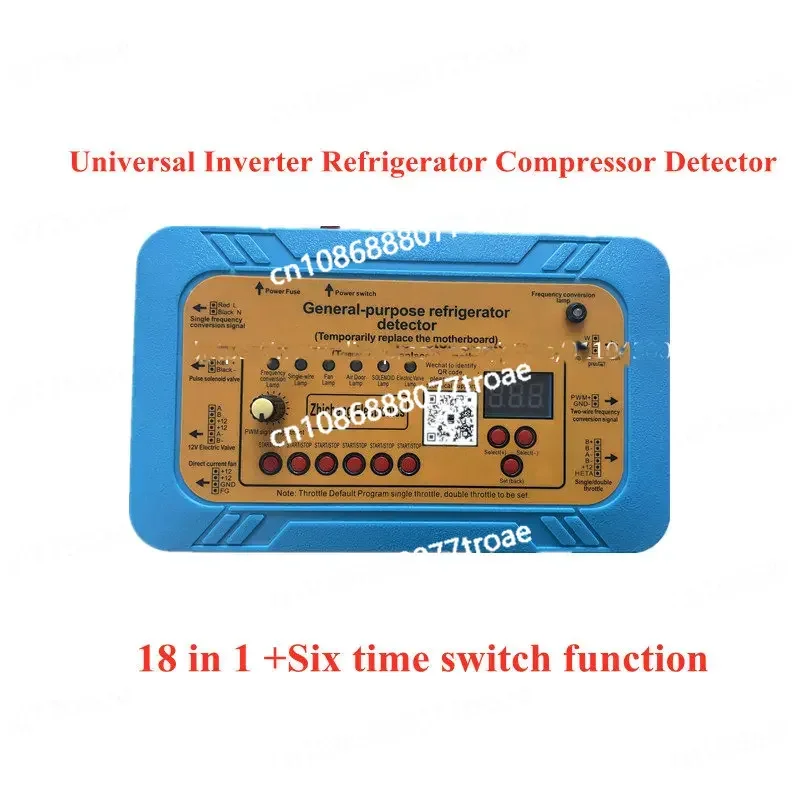 18in1 110V 220V Universal Inverter Refrigerator Compressor Detector Fan Damper Inverter Board Solenoid Valve Fault Repair Tester