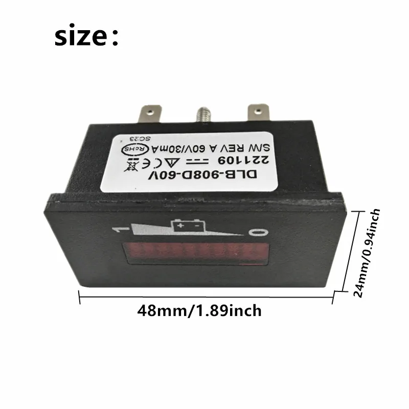 36V , 48V , 60V Golf Cart Battery Meter Gauge for EZGO Club Car Golf Cart Accessories view 3