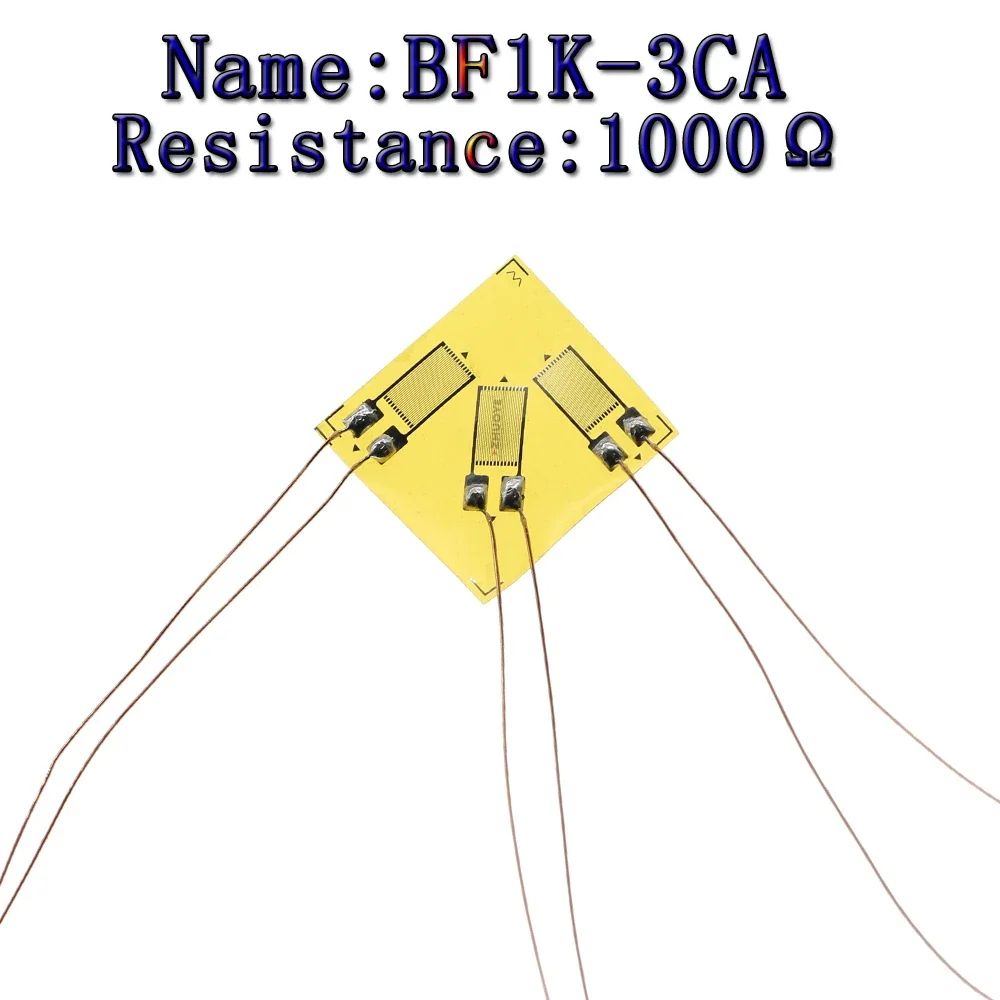 10pcs weighing sensor Foil type strain gauge BF1K-3CA three-axis high-precision 1000 ohm  resistance 45 ° Strain gauges