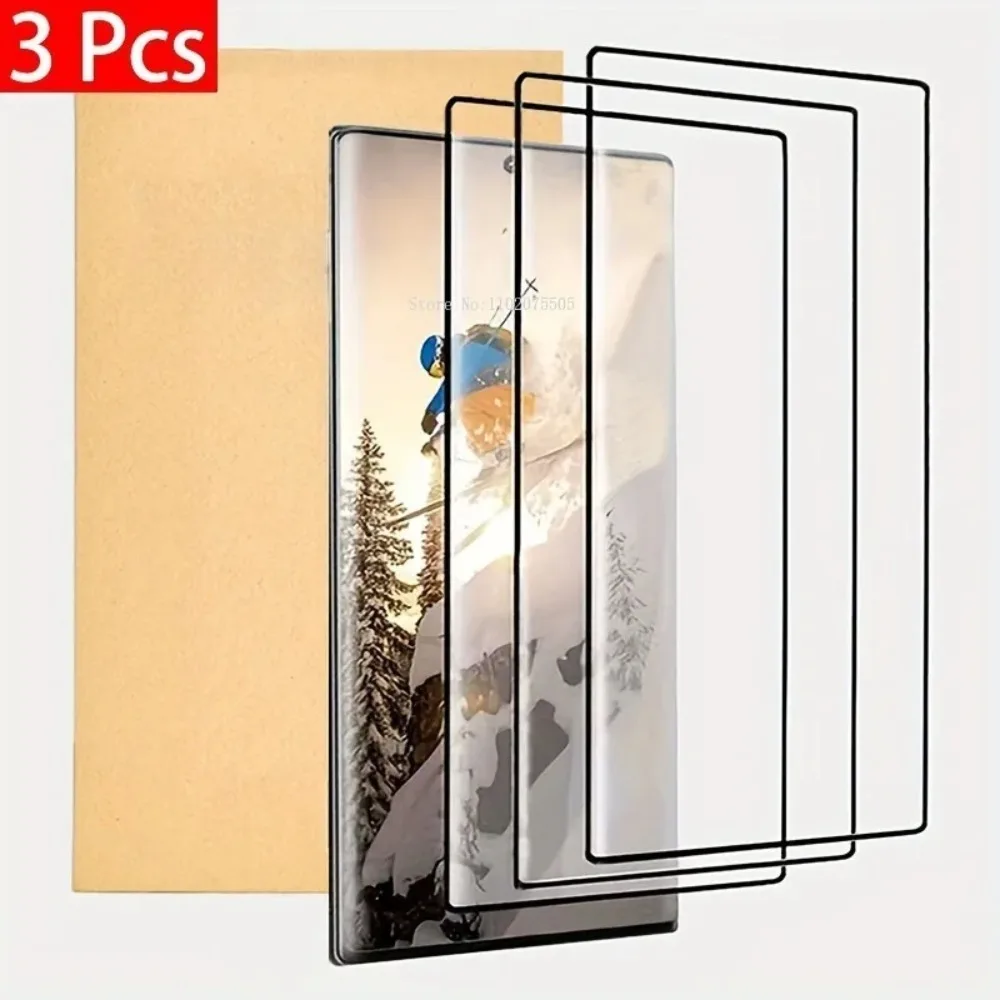 3Pcs HD Full Coverage Tempered Glass Screen Protector For SAMSUNG Galaxy S24 Ultra S22 S23 S21 Plus Protection Glass