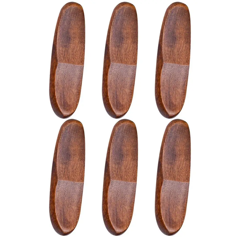 

6 Pcs Wooden Chopstick Spoon Holder Solid Wood Japanese Style Cutlery Stand Multifunction Kitchen Decor Easy Clean Practical Use