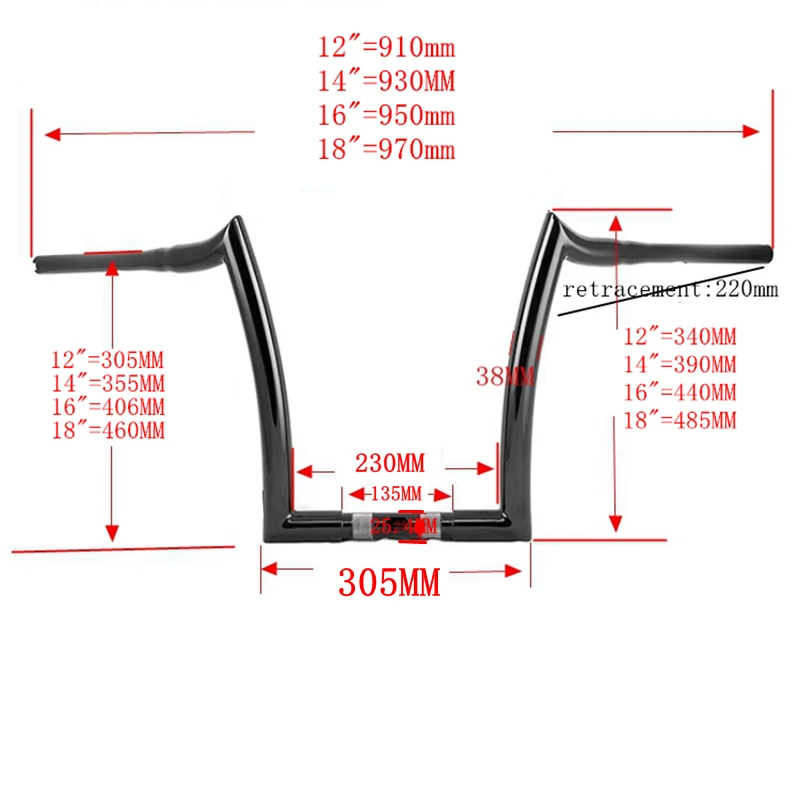 الدراجات النارية 1-1/2 ''38 مللي متر سحب المقود ل هارلي سبورتستر X48 داينا شارع بوب منخفض رايدر فات بوي ليلة قضيب SPE VROD الطريق الملك