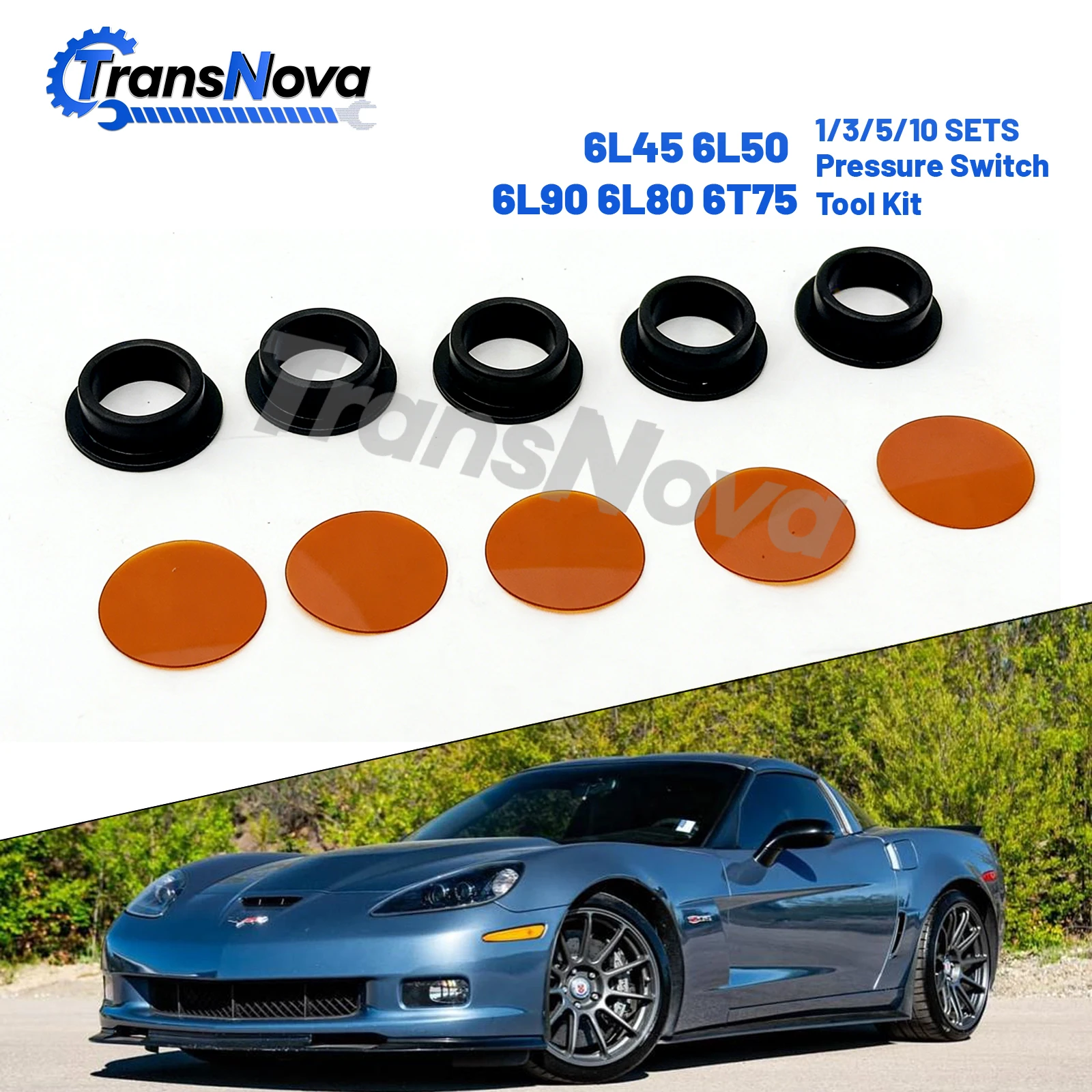 

Комплект для восстановления датчиков давления трансмиссии TransNova 6L45 6L50 6L80 6L90 6T70 6T75 и набор инструментов для установки, 10 шт., для Chevrolet GM