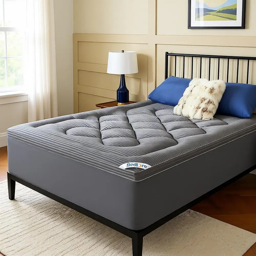 

Luxurious Thick Pillow Top Mattress Topper for Back Pain Relief and Cooling Sleep with Deep Pockets 6-18 Inches