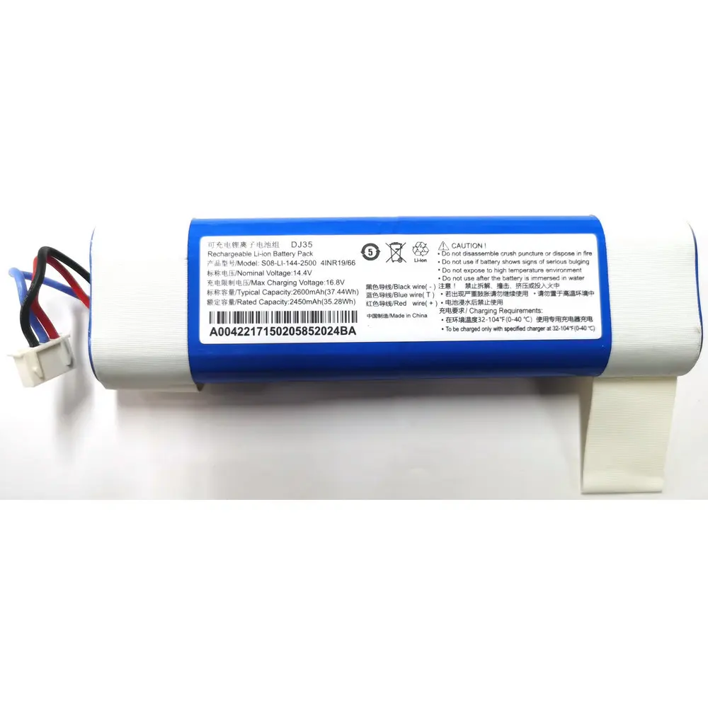 New Lithium Battery For ECOVACS DJ35 S08-L1-144-2500 Sweeping Robot Accessories 41NR19/66