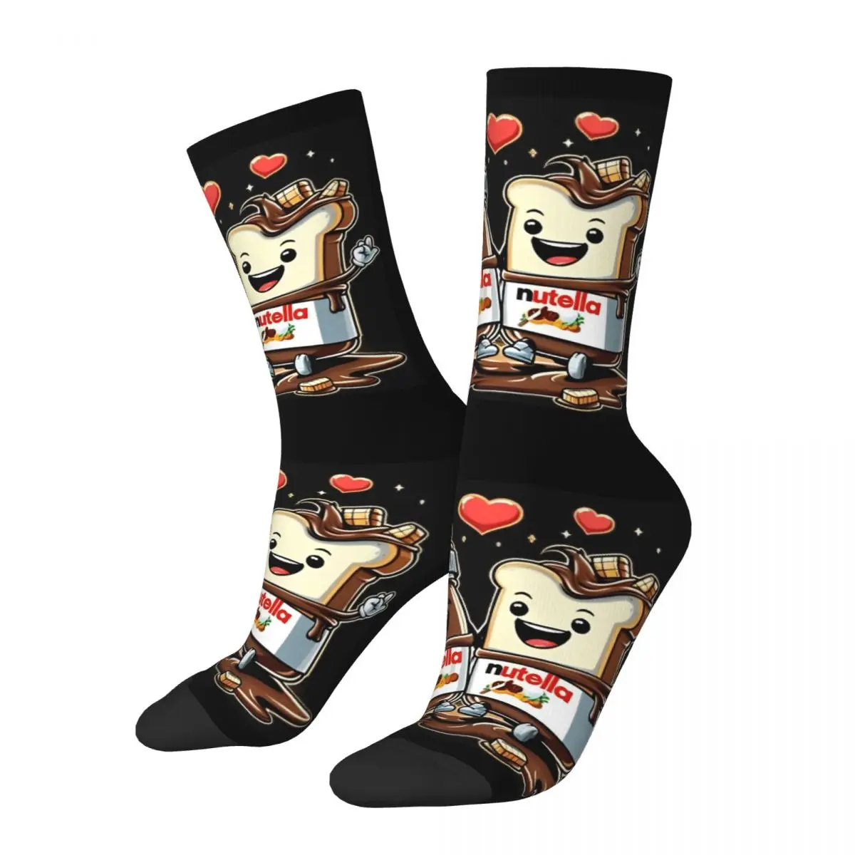 Lebensmittel Nutella Strümpfe Design Harajuku Socken Winter Anti Skid Socken Männer Radfahren Bequeme Socken