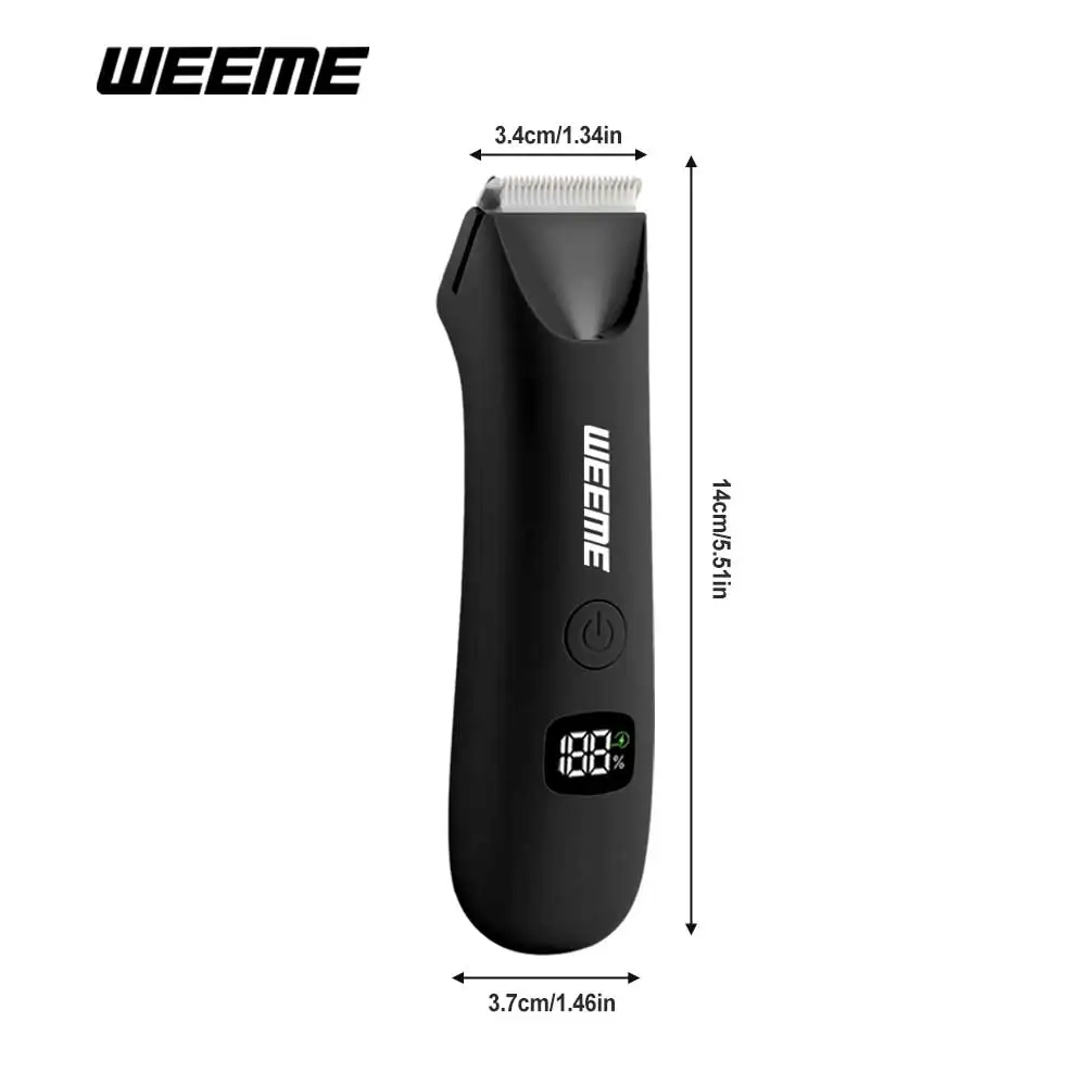 Men's Body Grooming Trimmer with Digital Display, Multi-Functional Electric Hair Removal, Portable Quick Body Hair Trimmer image 6