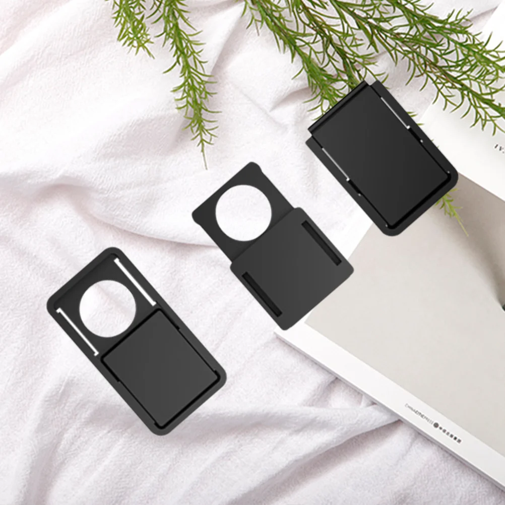 

3pcs Webcam Cover Slider For Laptop Tablet Phone Black Plastic Privacy Protector For Computer Web Camera Security