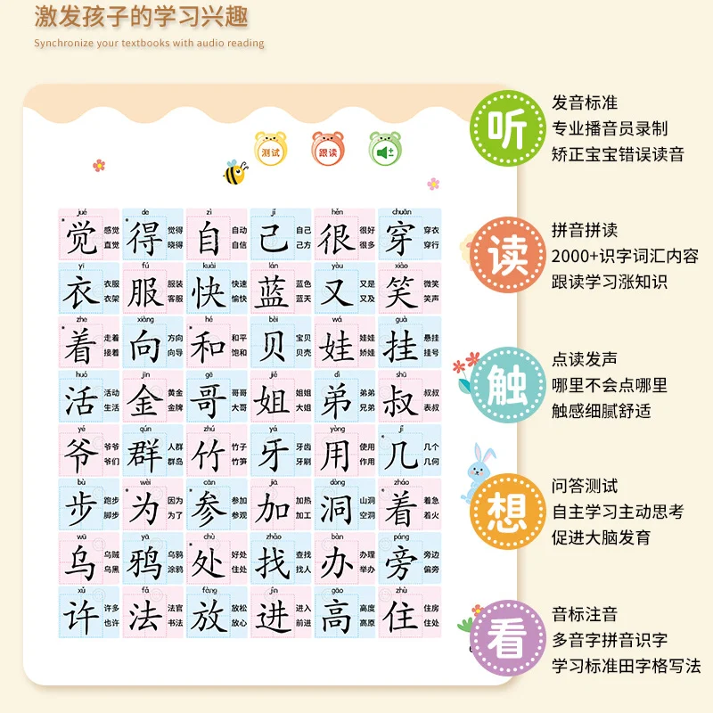 

Chinese Character Recognition Audiobook, Cognitive Early Education, Literacy Enlightenment, Learning Chinese Characters
