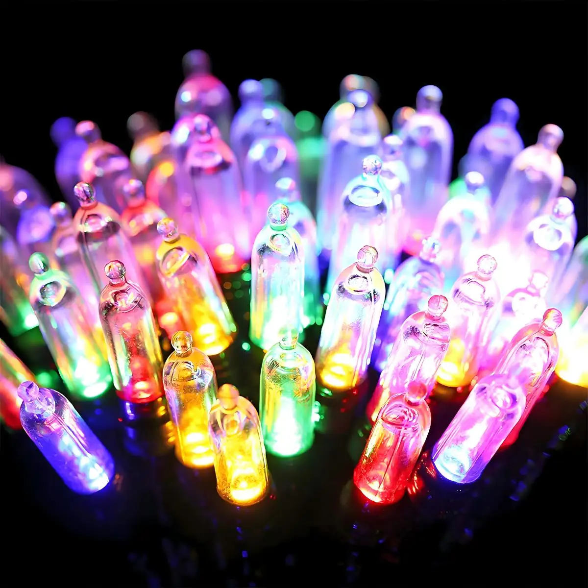 Christmas Decorations Led String Lights Fairy Lights-8 Functions Battery Powered Convenient Decoration, Waterproof Battery Box Indoor and Outdoor Decoration