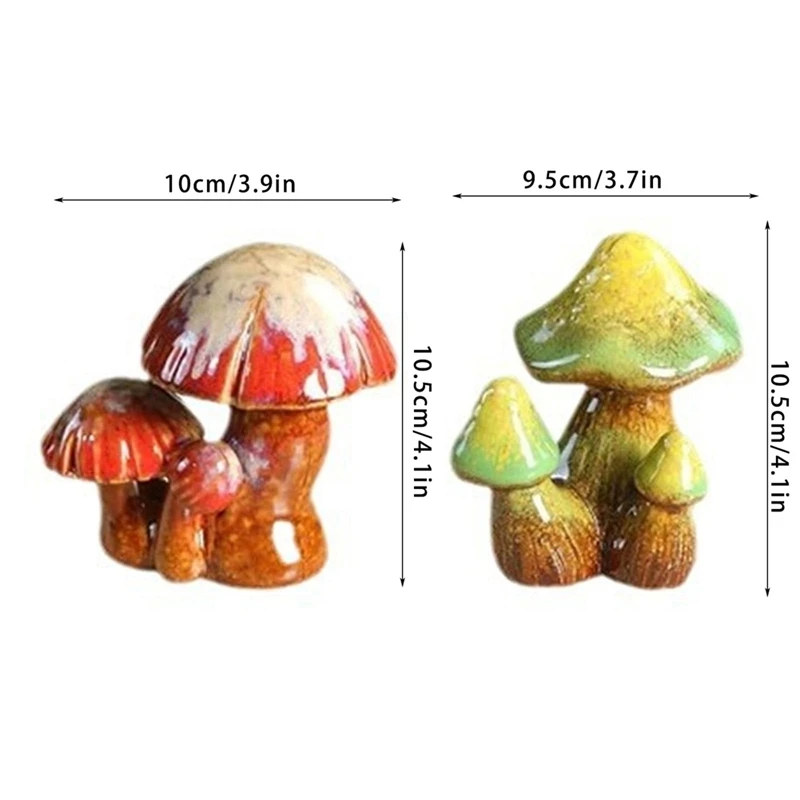 WC-Schrauben-Abdeckungen, 2 Stück, bunte Harze, Pilz-Design, WC-Schrauben, Kappen, Badezimmer-Dekorationen, Ersatzzubehör
