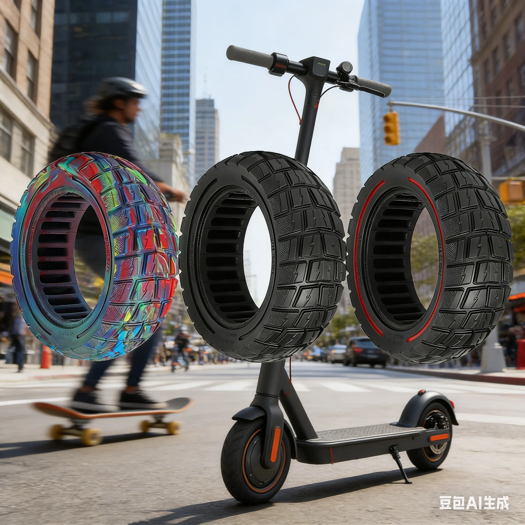 

Внедорожная цельнолитая шина 90/65-6.5 (10X-3.5-6.5) для электросамокатов Zero 11x, Dualtron, Kaabo, Speedual. Запасная часть.