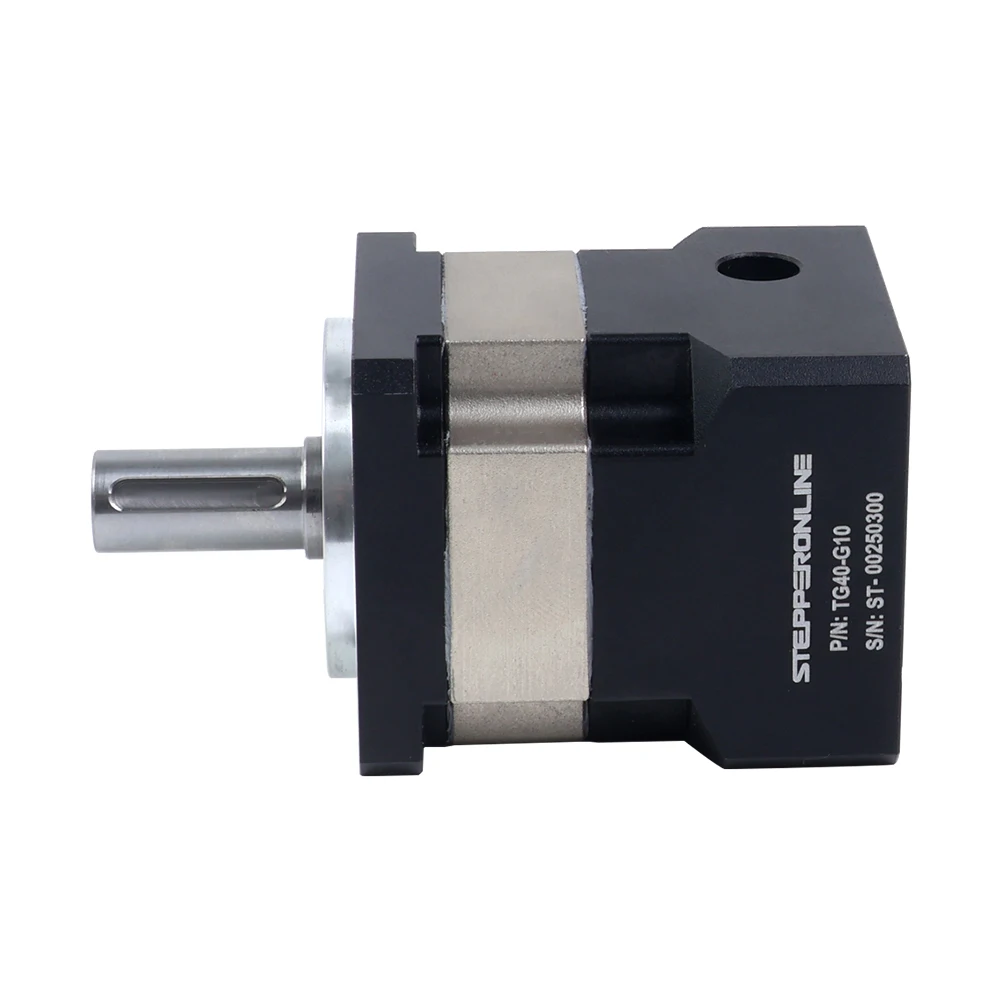 STEPPERONLINE TG Series 40mm Planetary Gearbox High Precision Motor Speed Reducer Ratio 5:1 to 100:1 for 40mm Servo Motors