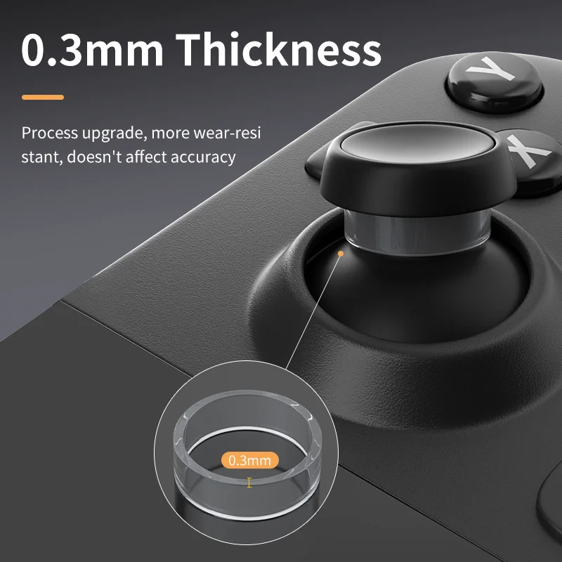 Rubber Joystick Cover for Steam Deck/Quest 2/Pico Wear Resisting Protect Joystick Silicone Ring for PS5 VR2/Meta Pro