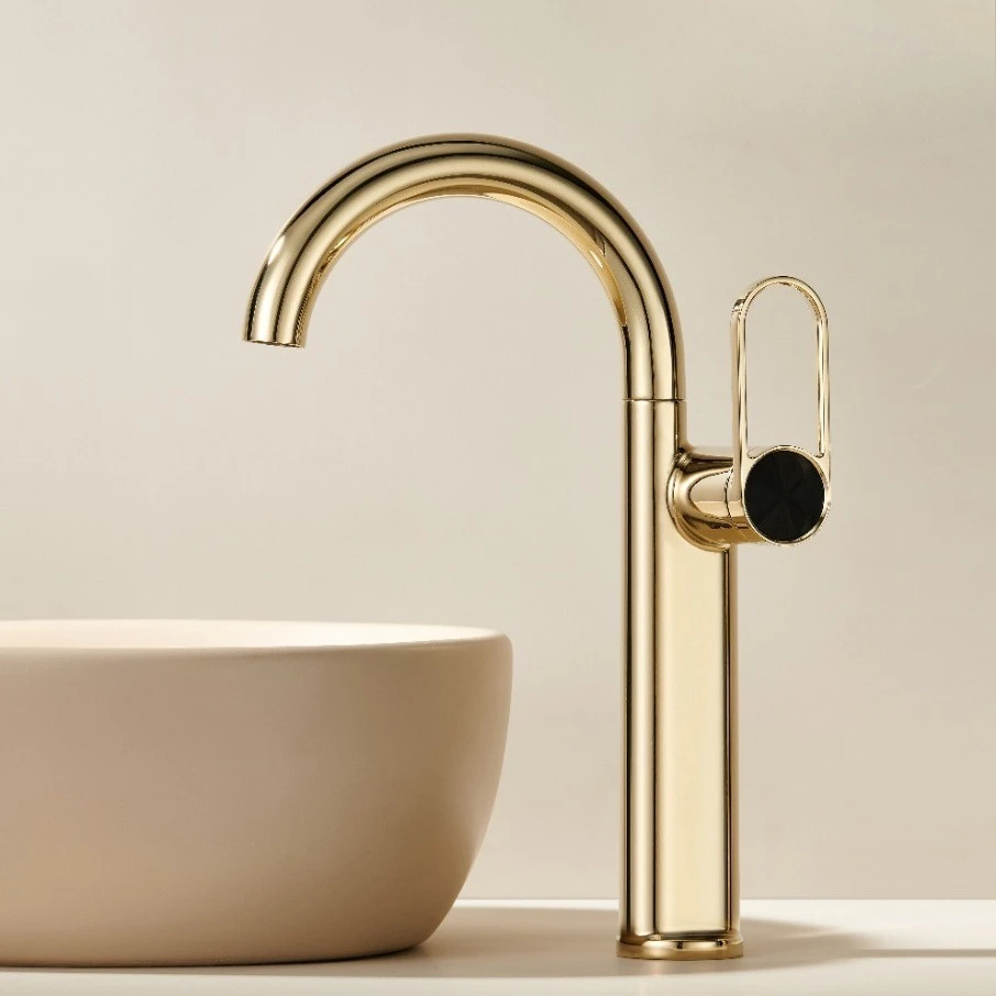 Grifo De baño alto con caño giratorio, mezclador Torneiras De Cozinha Para Pia De Banheiro, lavabo De latón Para el hogar, grifo De baño frío y caliente