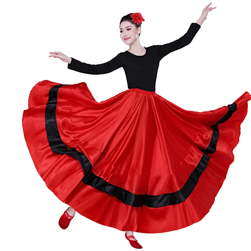 Spaanse Dans Kostuum Klassieke Gypsy Dans Kostuum Flamenco Jurk Voor Vrouwen Swing Rokken Stierengevecht Buik Prestaties 360/540/720