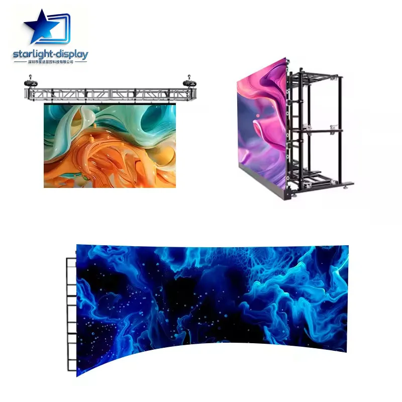 

DJ Stage LED Screen Display HD Seamless Splicing P3.91 Rental Outdoor Video Wall Background Advertising LED Display