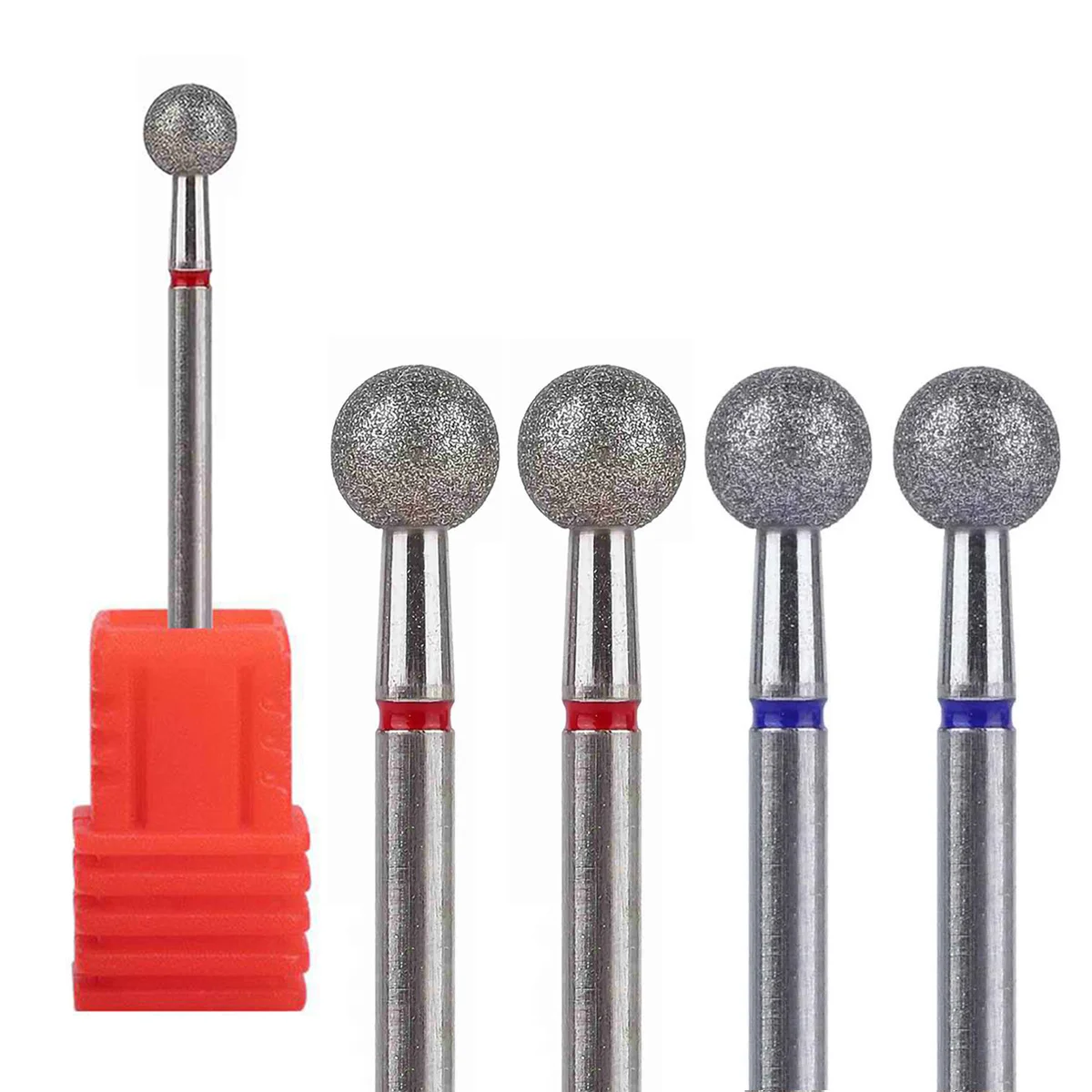 1/2/4 Peças Brocas de Diamante para Unhas, Fresas Rotativas Elétricas para Pedicure e Manicure, Limas, Brocas para Cutículas, Acessórios para Unhas 2028