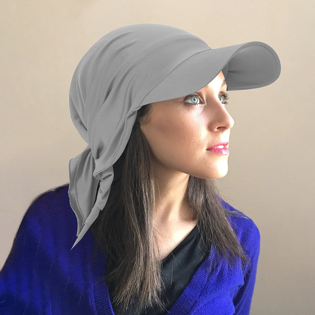 

New Instant Hijabs Brim Hijab Cap for Women Bonnet Voile Muslim Sun Hats Scarf Wrap Baseball Caps Bandana Hijab Bonnet Turban