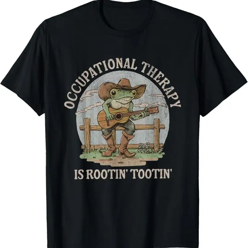 Occupational Therapy Is Rooting Tooting Western Frog Ot Ota T Shirt
