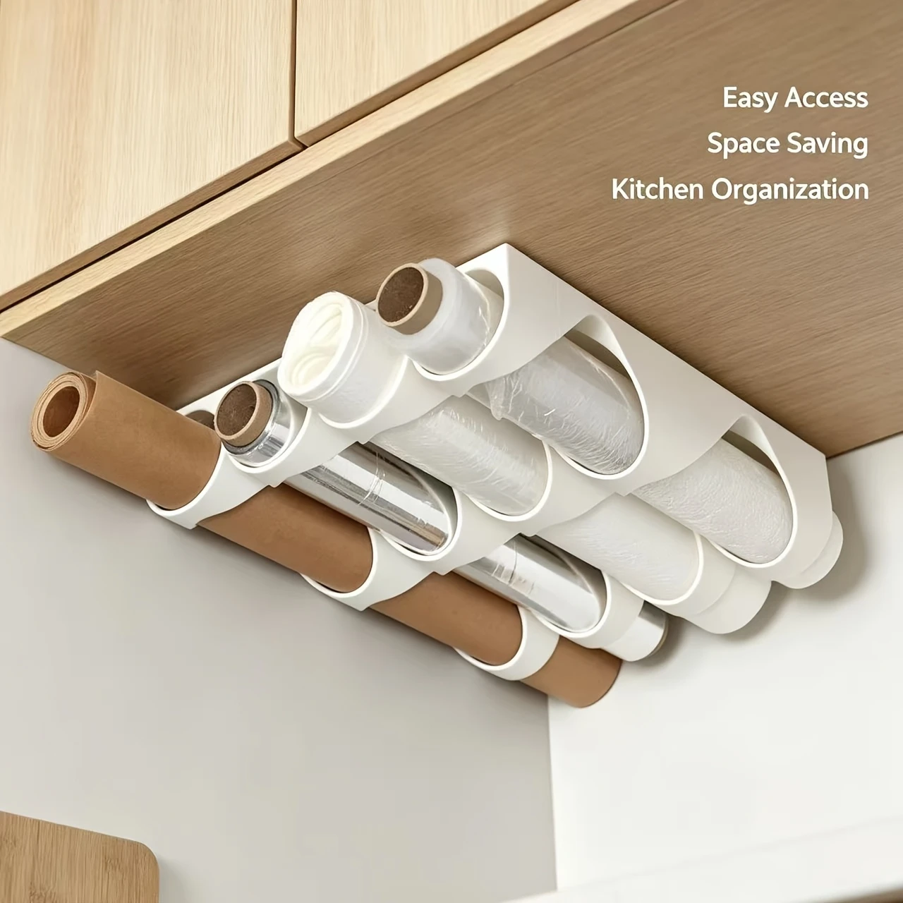 Kitchen Baking Rack - Porta-rotolo in plastica da appendere sotto