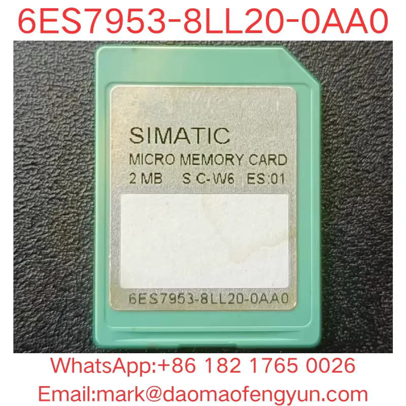 6ES7953-8LL20-0AA0 Used Tested OK In Good Condition SIMATIC S7 MICRO MEMORY CARD P. S7-300/C7/ET 200,