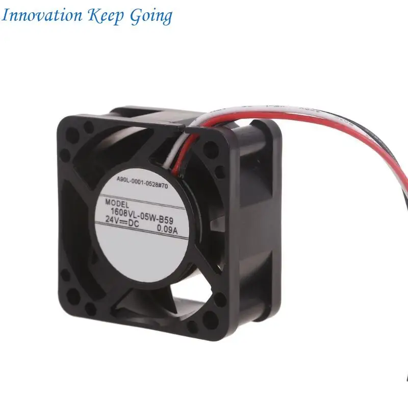 E65C Heat Dissipation Fan 1608VL-05W-B59 3Pins 4CM Fan DC24V 0.09A for FANUC System