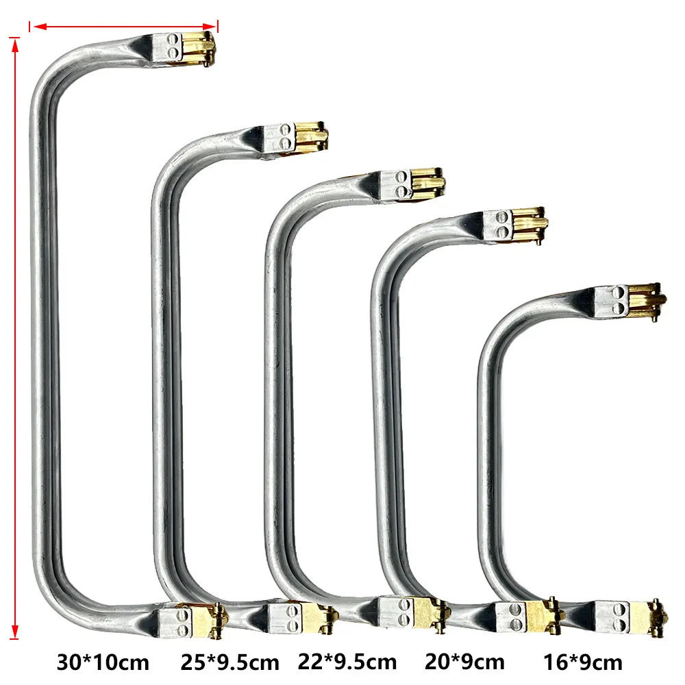 10PCS 26-30cm Metal Frame For Purse Doctor Aluminium Tube Handle bag Accessories Clutch Parts 3 Colour