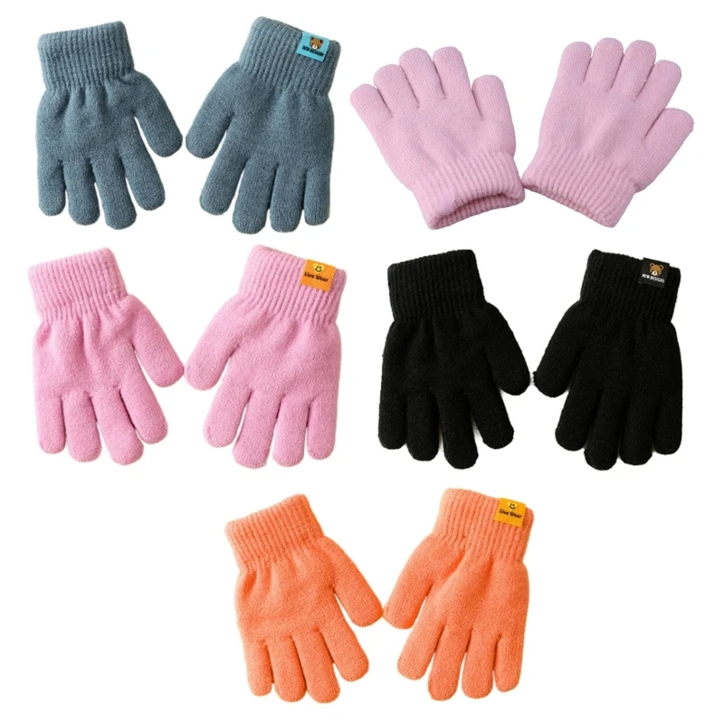 

Comfortable Children Double-layered Gloves Warm Autumn/Winter Handwear 1 Pair