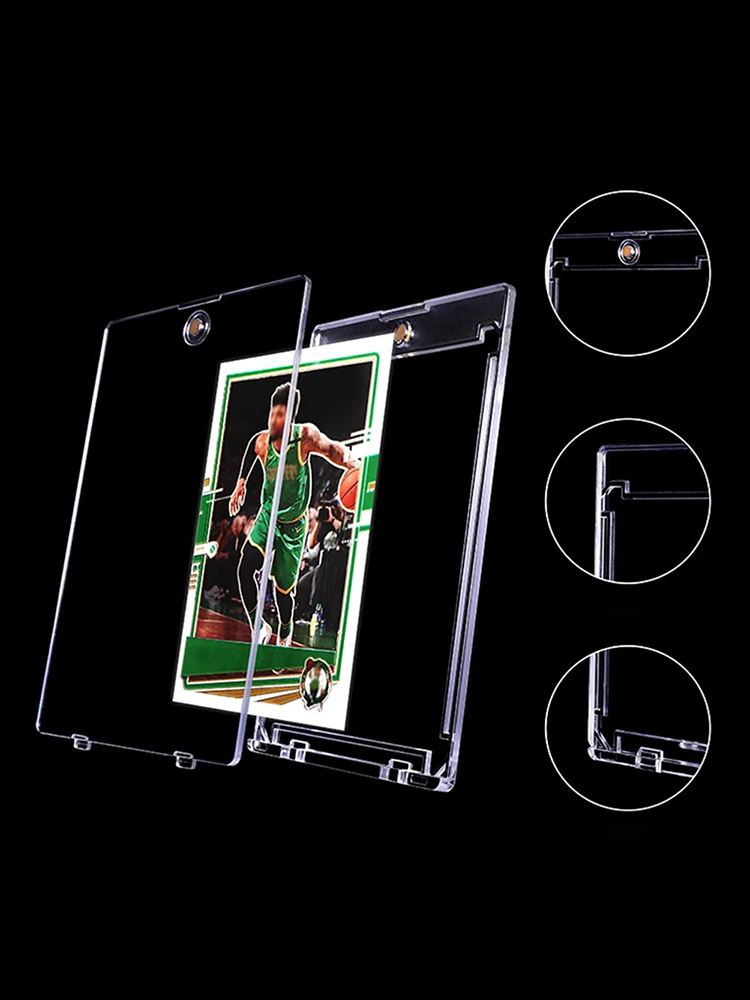 1/5/10PCS Klare Karte Halter Magnetische Anziehung Typ Gaming Sport Trading Card Vitrine Kpop Idol Foto schutzhüllen – Detail 4