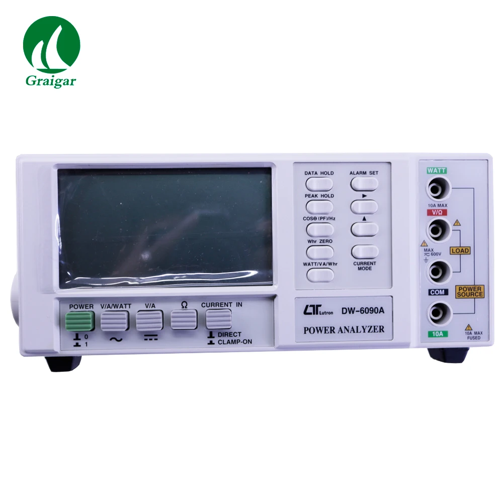 เครื่องวิเคราะห์กำลังไฟฟ้าแบบตั้งโต๊ะ Lutron DW-6090A พร้อมพอร์ตสัญญาณ RS232 และมิเตอร์วัดกำลังไฟฟ้า