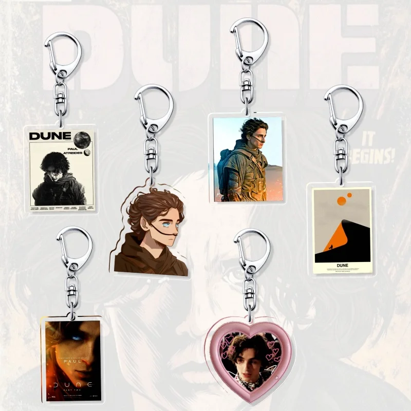Porte-clés en acrylique Paul Atreides du film Dune, bijou pour fans, produits dérivés, cadeau créatif, breloque de sac, souvenir mignon