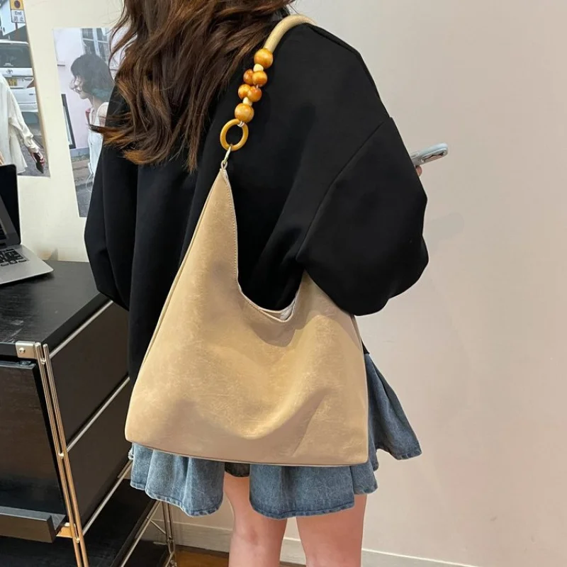 

Роскошная женская сумка из восьмиугольной кожи с принтом, модная Уэльсская винтажная пригородная сумка в просторном стиле