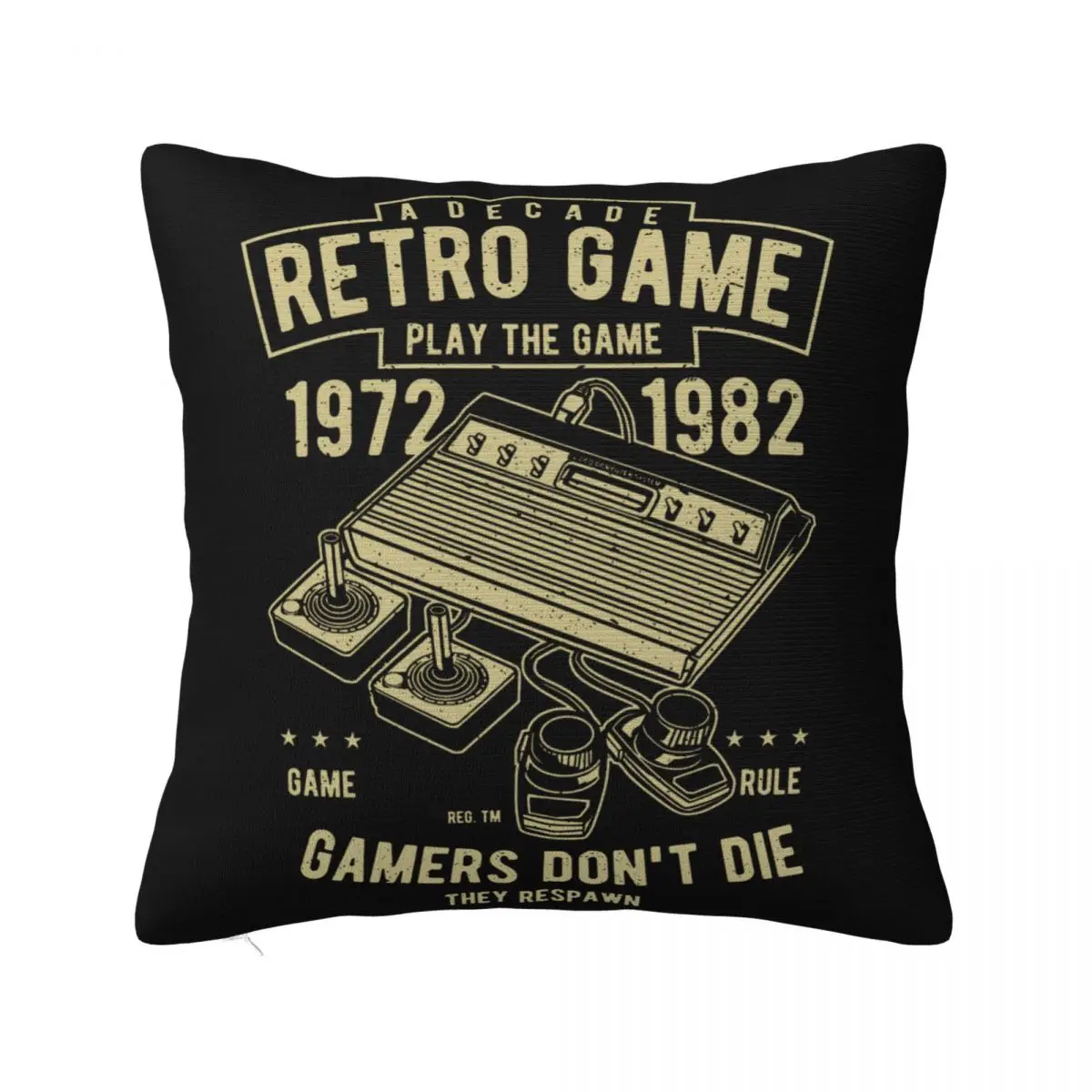 Pemain Retro Tidak Mati Mereka Respawn 1972 Untuk 1982 Permainan Video Loose Pillow Case