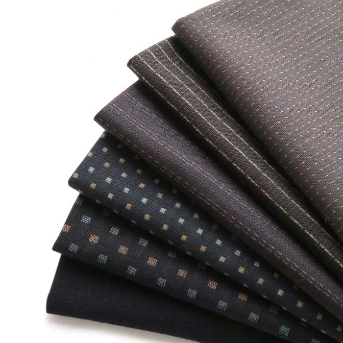 40*48cm DIY Japan Little Cloth group Yarn-dyed fabric,for sewing Handmade Patchwork Quilting , stripe dot Random Dark series