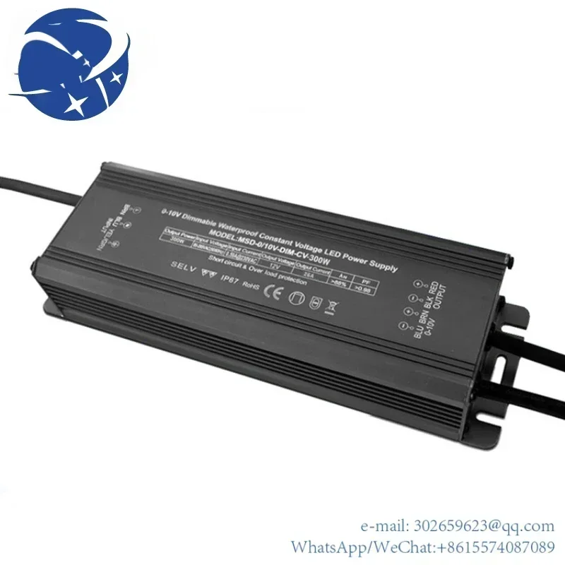 yyhc Constant voltage 0-10V dimming LED driver 300W 24V 36V 48V for Outdoor Application Power Supply