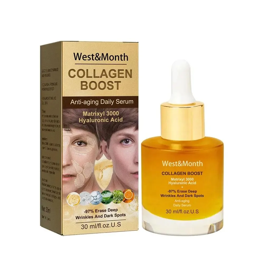 Collagen Face Serum Smoothing Wrinkle Moisturing Tightening Nourishing Hydrating Elasticity Brightening Face Skin Care Product image 6