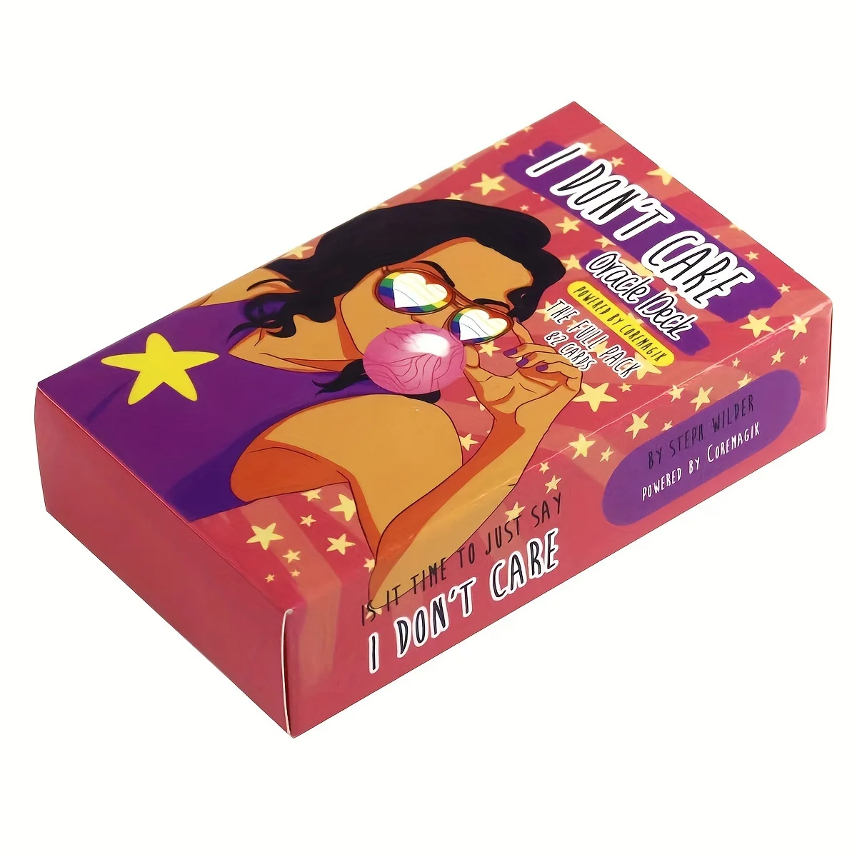 I Don't Care Oracle Cards - سطح مكون من 82 بطاقة مع دليل PDF باللغة الإنجليزية، إصدار جامعي لملحقات لعب الأدوار والألعاب