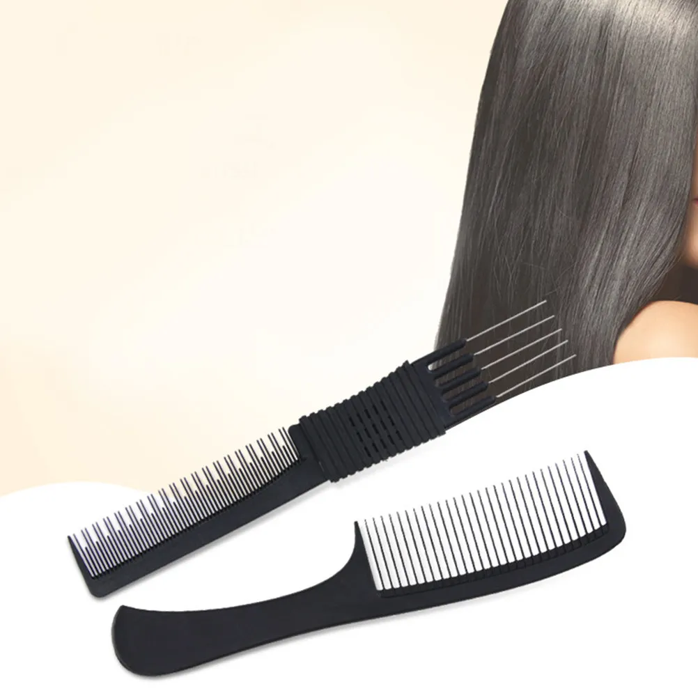 

Professional Salon Hair Comb Heat Resistant ABS Styling Comb for Thick Curly Straight Hair Barber Shop Cosmetology Tools Metal