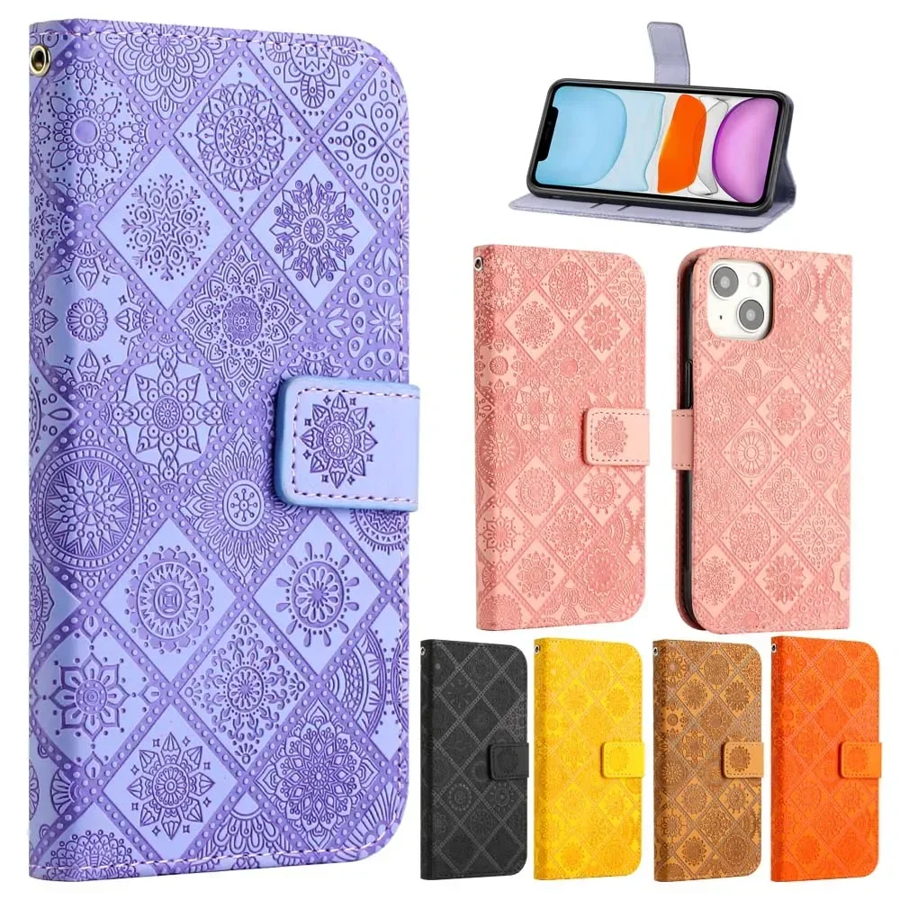 Phone Case For Samsung Galaxy A06 A16 A24 A25 A35 A55 M23 F23 M13 S22 S21 Plus S20 FE S24 S25 Ultra Card Holder Wallet Cover